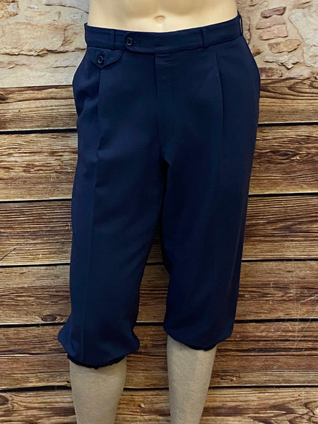 Blaue Knickerbocker Hose Herren im 20er Jahre Stil Gr.54, Bundweite 102 cm