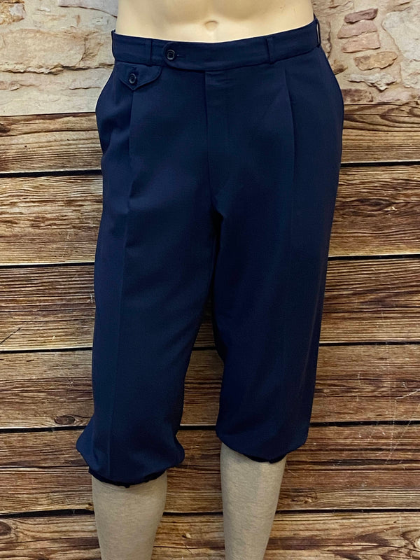 Blaue Knickerbocker Hose Herren im 20er Jahre Stil Gr.54, Bundweite 102 cm