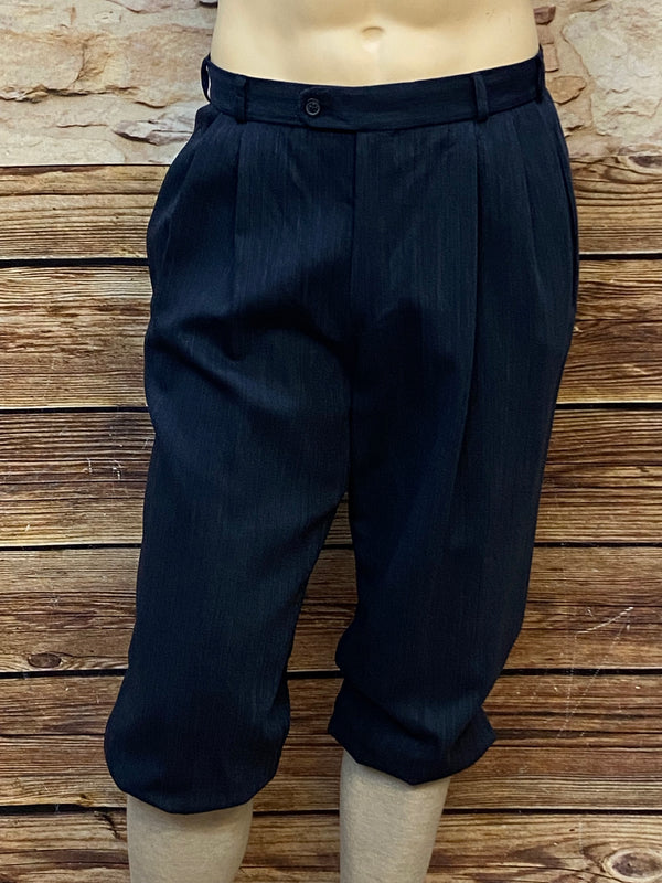Dunkelblaue Knickerbockerhose im 20er Jahre Stil, Größe 52
