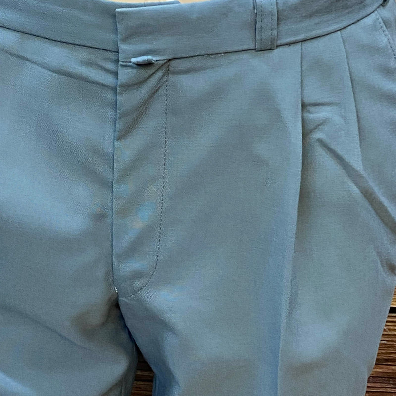 Knickerbocker Gr. 50 – grau-grüne Wool-Look Golf- & Oldtimer-Hose