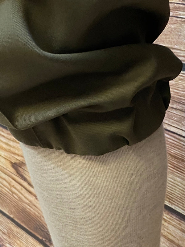 Knickerbocker Gr. 52 – olivgrüne Woolmark-Stretch-Schurwolle (Bund 99 cm)