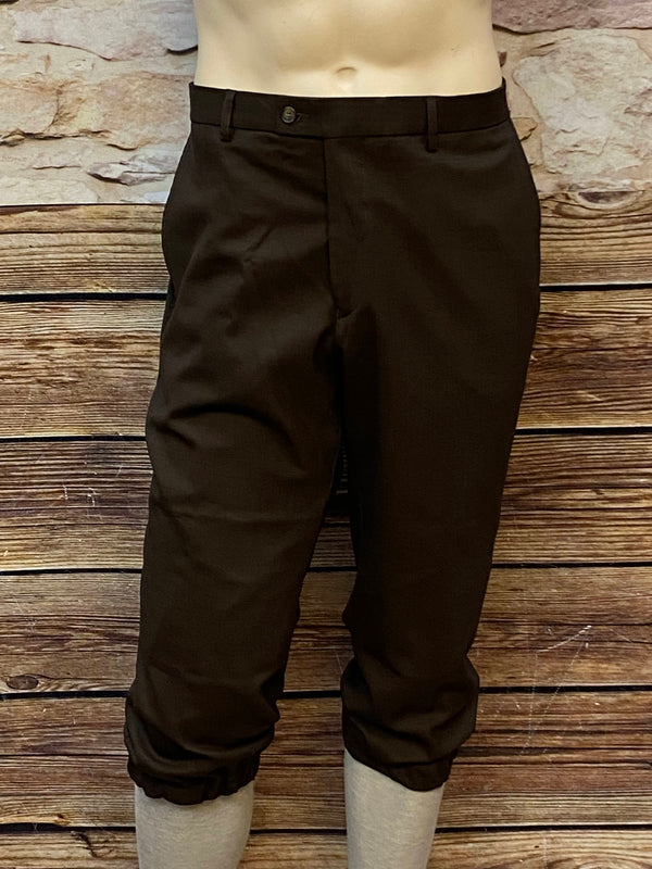 Vintage Knickerbockerhose in Braun, Slim Fit
