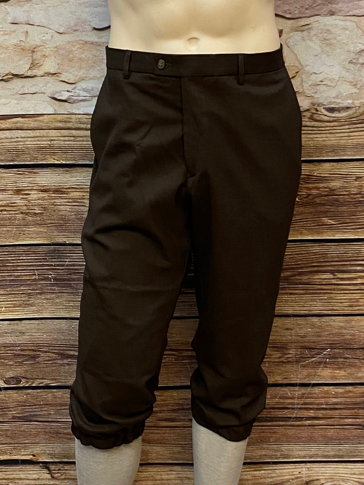 Vintage Knickerbockerhose in Braun, Slim Fit