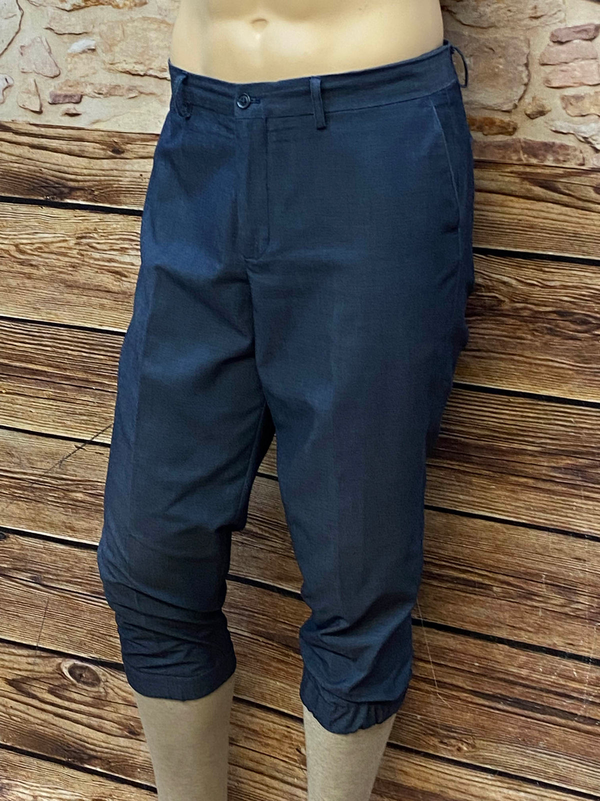 Dunkelblaue Slim Fit Knickerbockerhose für Herren im 1920er-Jahre-Vintage-Stil von Angelo Litrico – Größe 54.
