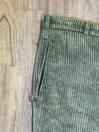 Pantalon de randonnée en cordon, taille courte, taille 25, vert