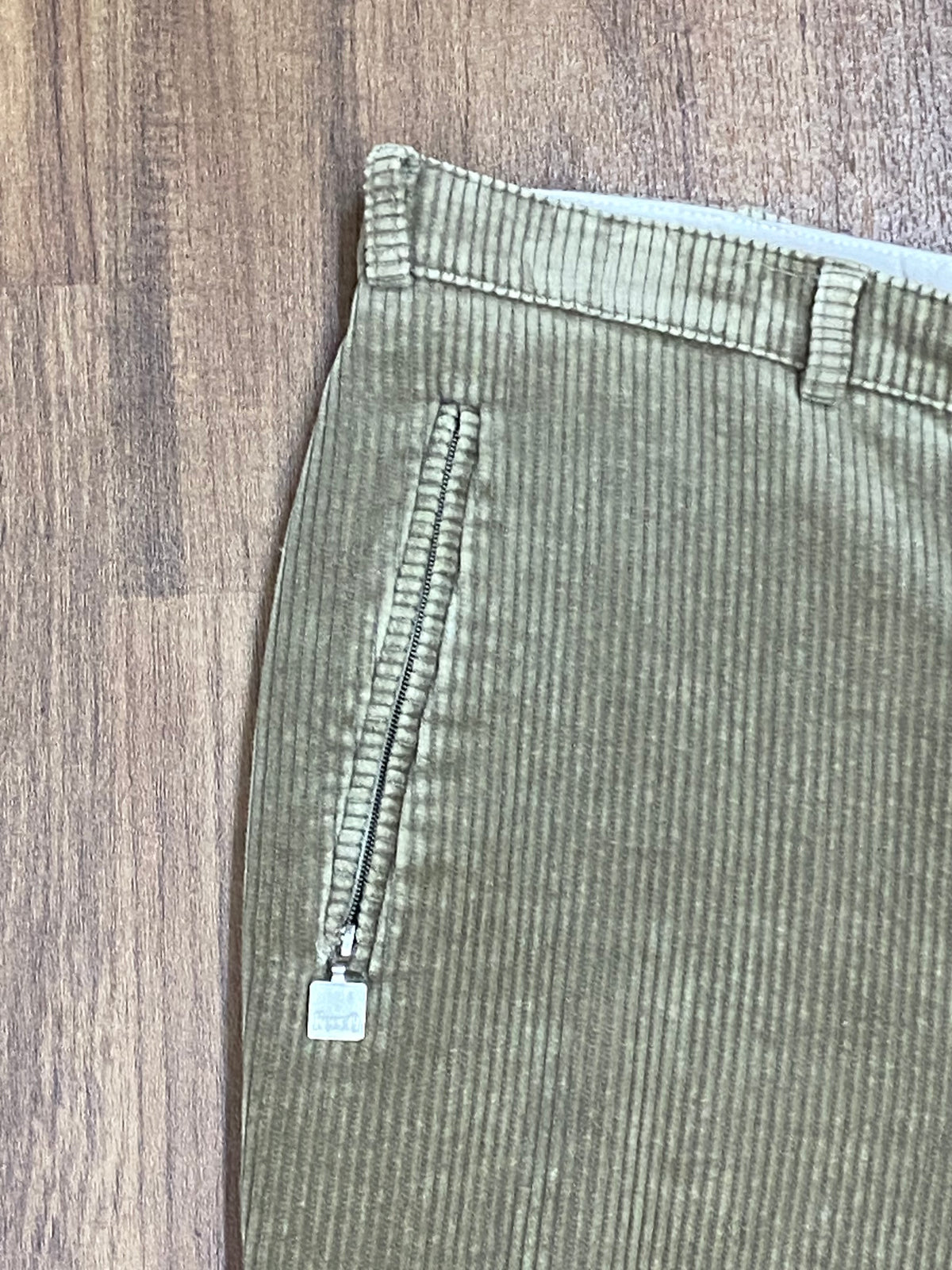 Pantalon de randonnée en velours côtelé beige de Rodeo Bund 98 cm taille 54