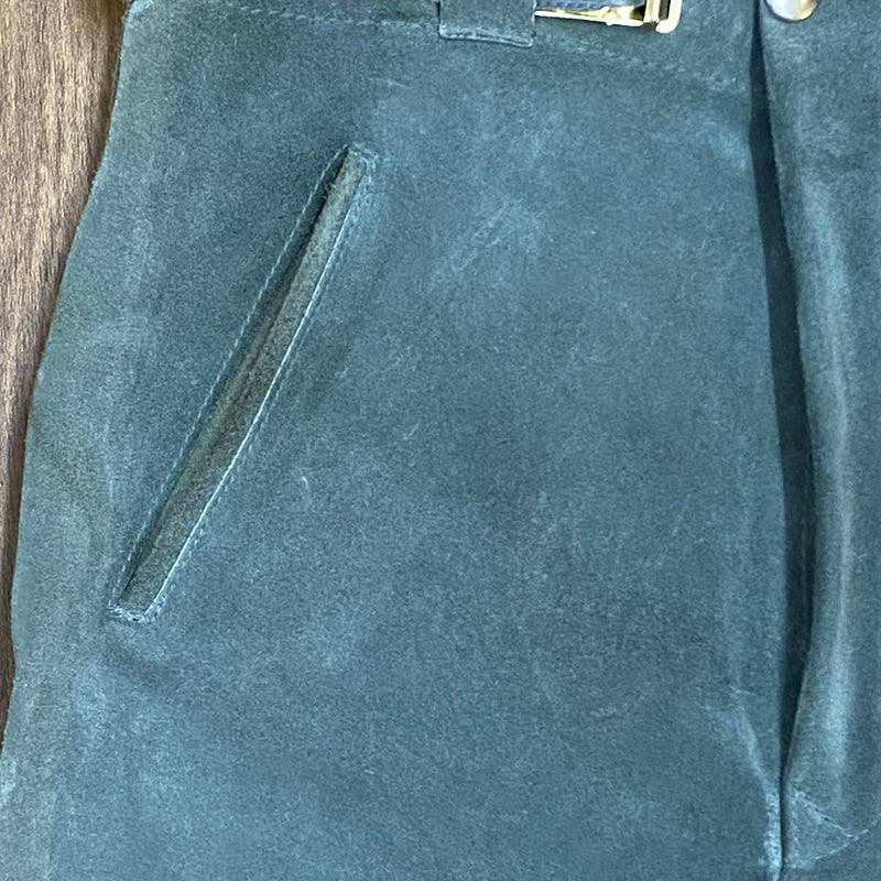 Vintage Herren Kniebundtrachtenhose Lederhose- grau Gr.44