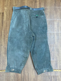 Graugrüne Kniebundtrachtenhose Lederhose Trachten Bund 77 cm, Gr.44