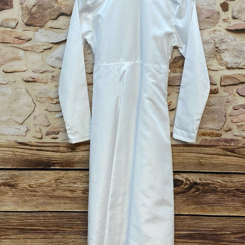 Kommunionkleid weiß mit Spitze & Bolero Gr. 146 – langes Festkleid Mädchen