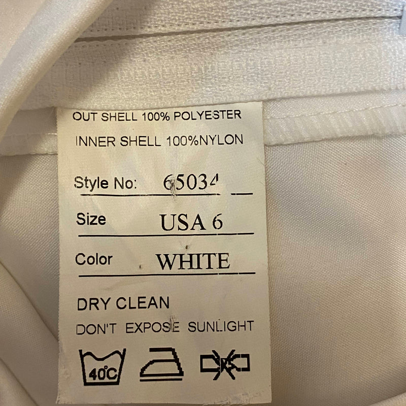 Kommunionkleid weiß mit Perlenstickerei & Tüllrock Gr. 128, Ansicht 6
