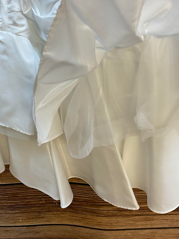 Kommunion Set weiß Gr. 128 – Rüschenrock & Bolerojacke festlich