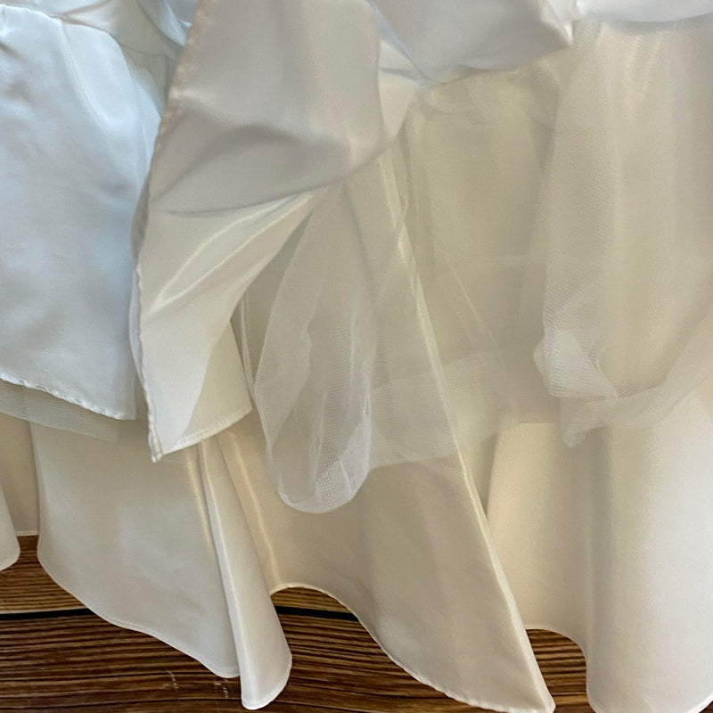 Kommunion Set weiß Gr. 128 – Rüschenrock & Bolerojacke festlich