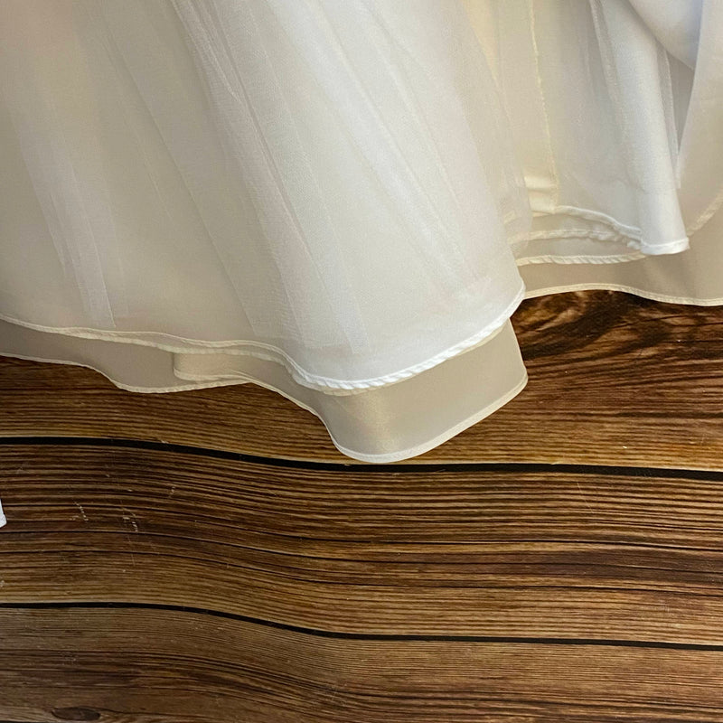 Kommunion Set weiß Gr. 128 – Rüschenrock & Bolerojacke festlich