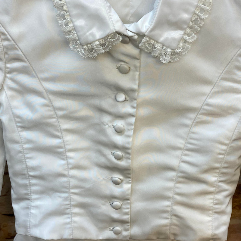 Kommunion Set weiß Gr. 128 – Rock mit Tüll & Bolero mit Spitzenkragen