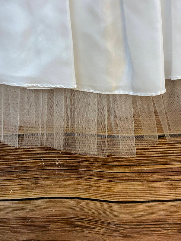 Kommunion Set weiß Gr. 128 – Rock mit Tüll & Bolero mit Spitzenkragen