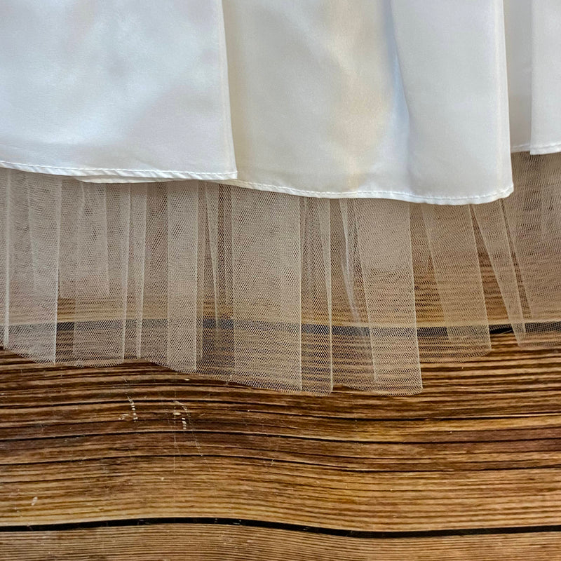 Kommunion Set weiß Gr. 128 – Rock mit Tüll & Bolero mit Spitzenkragen