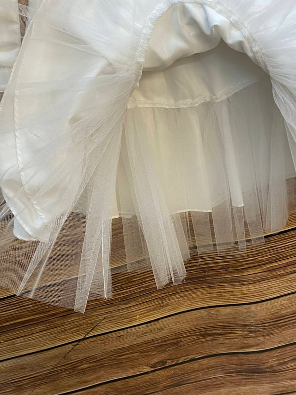 Kommunion Set weiß Gr. 128 – Rock mit Tüll & Bolero mit Spitzenkragen