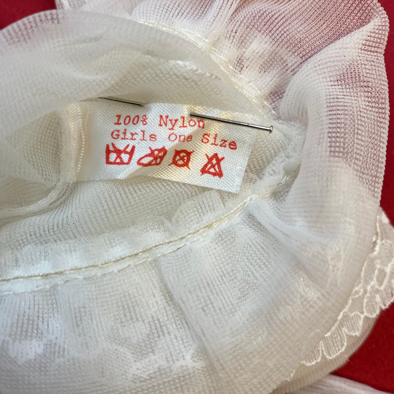 Kommunion Handschuhe Mädchen Weiß mit Spitze – One Size Neu, Ansicht 3