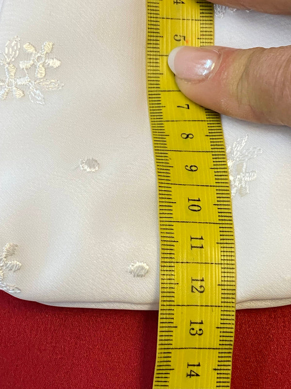 Kommunion Handtasche Mädchen weiß mit Stickerei – kleine Tasche zur Erstkommunion