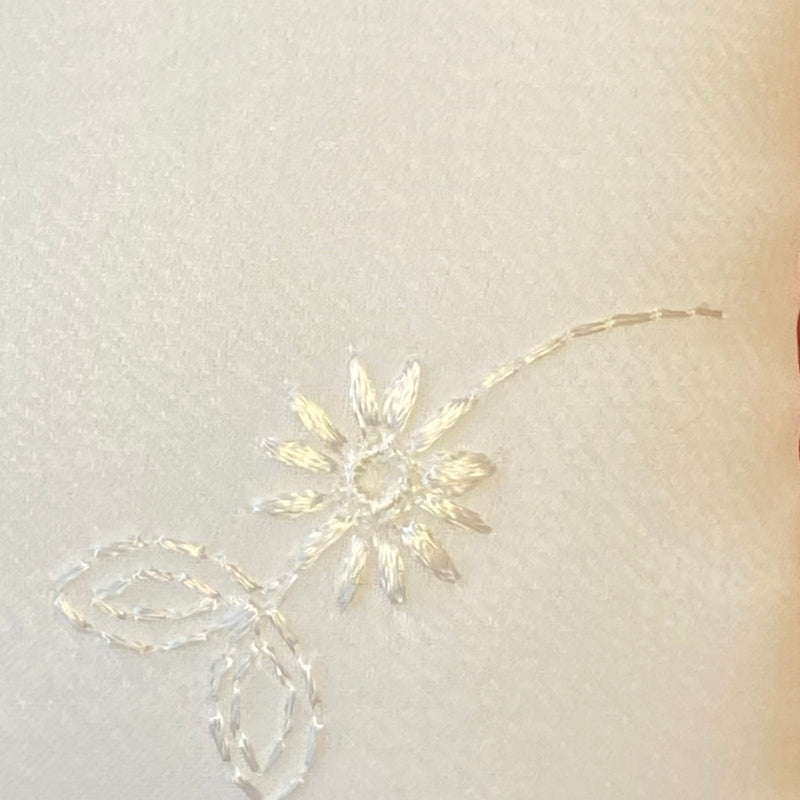 Kommunion Handtasche weiß mit Stickerei