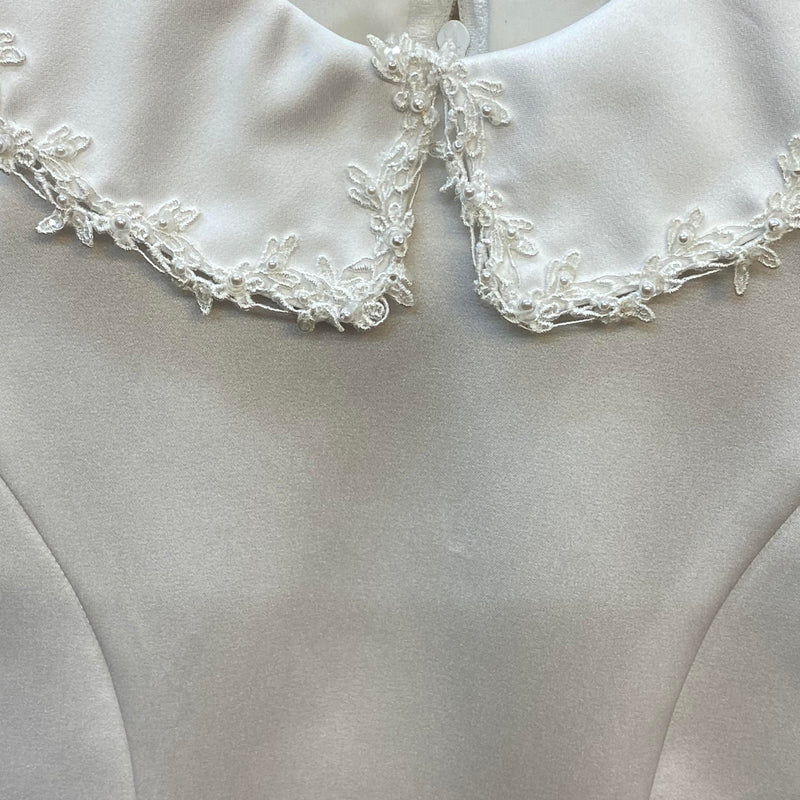 Blumenmädchen Kleid Weiß – Gr. 128, Ansicht 2