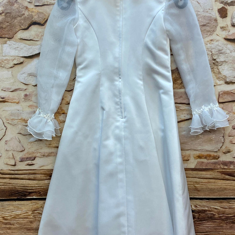 Blumenmädchen Kleid Weiß – Gr. 128, Ansicht 6