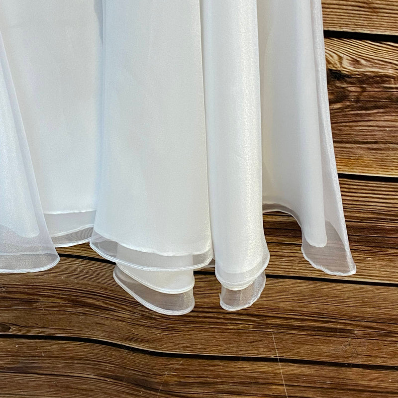 Kommunionkleid Weiß – Gr. 146 | Stickerei ungetragen