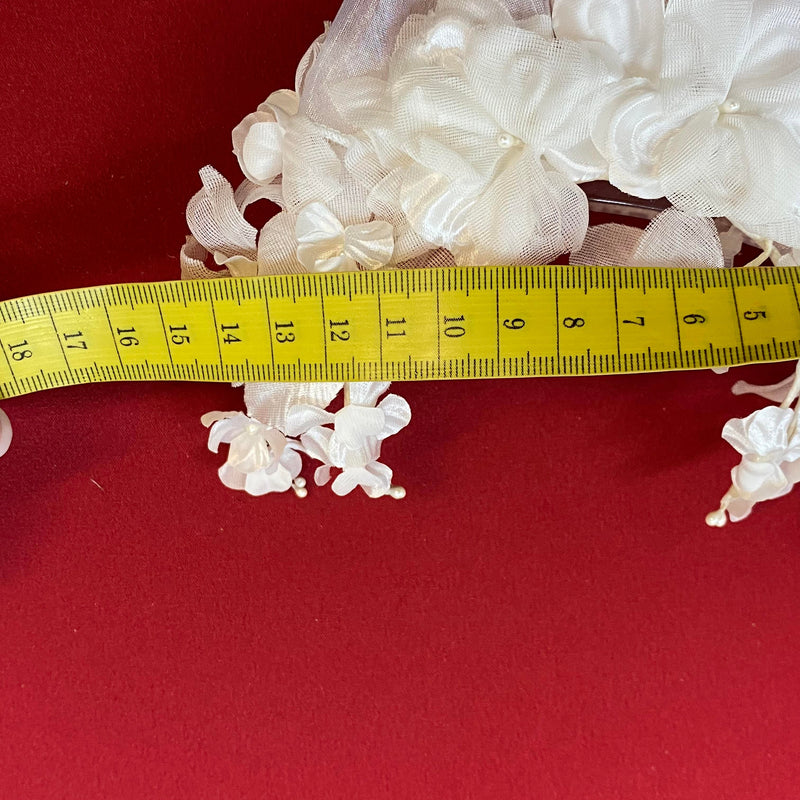 Kommunion Haarkamm Blumen – Haarschmuck weiß Mädchen ungetragen, Ansicht 3