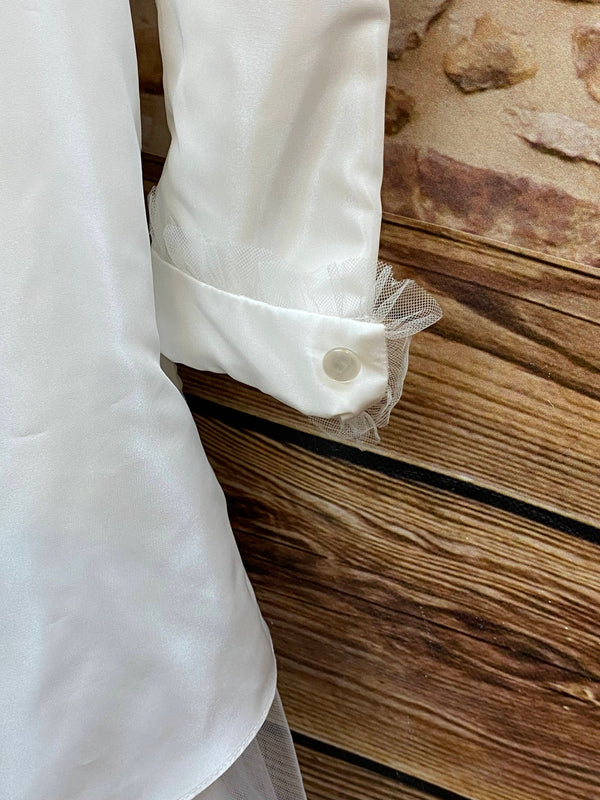 Kommunion Rock mit Bolero – weißes Festset Mädchen Gr. 158