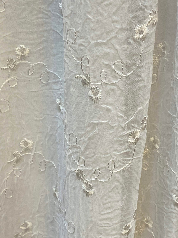 Kommunionkleid Gr. 146 2-teilig weiß Spitze langarm Festkleid Blumenmädchen