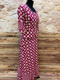 Romantisches Vintage-Kostüm in Blumenmuster