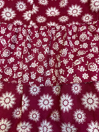 Romantisches Vintage-Kostüm in Blumenmuster, Größe 38