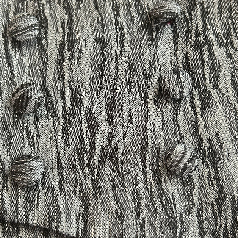 Vintage Kummerbund-Set in Silber-Grau mit Fliege