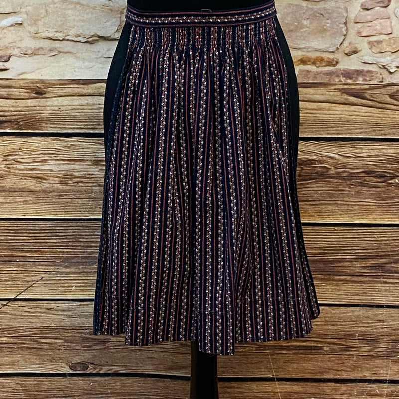Kurze Dirndlschürze Vintage 54 cm Dunkelblau