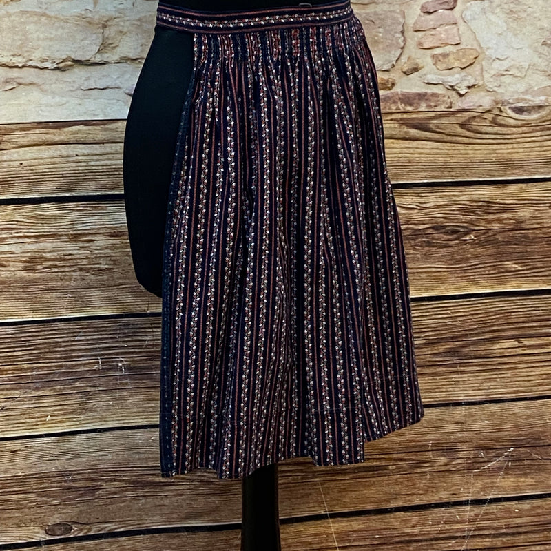 Kurze Dirndlschürze Vintage 54 cm Dunkelblau