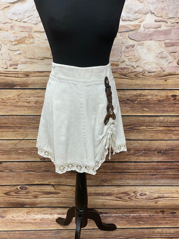 Kurzer Damen Trachtenrock von Stockerpoint – Beige, Größe 36 