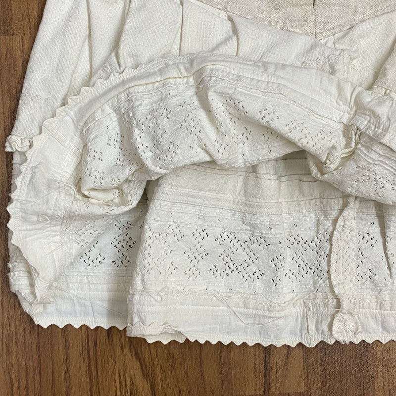 Vintage Damen Trachtenrock – Beige, Größe 42