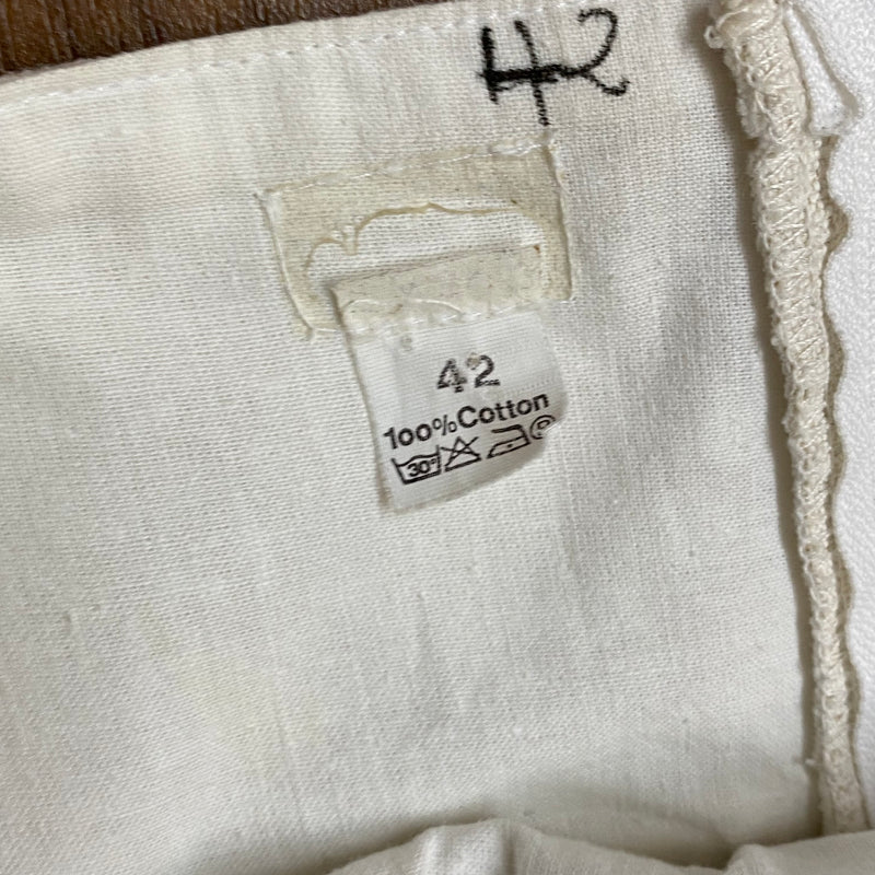 Vintage Damen Trachtenrock – Beige, Größe 42