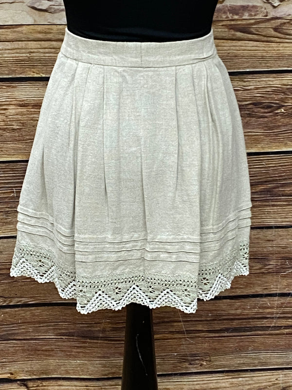 Damen Trachtenrock Landhaus-Stil – Beige, Größe 36