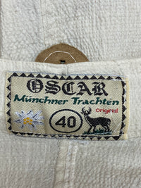 Kurzer Trachtenrock von der Marke Oskar Trachten beige Gr.40