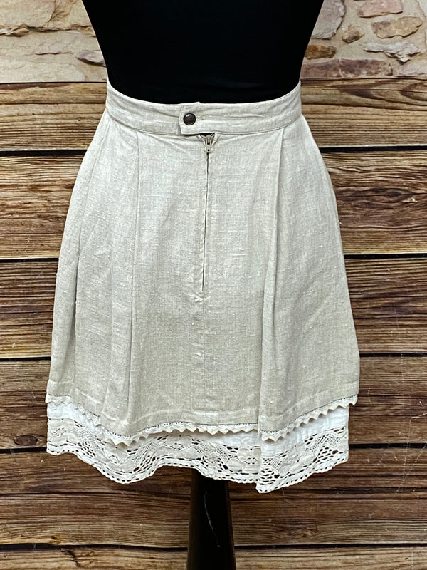 Damen Trachtenrock von Siebenstein – Beige, Größe 36