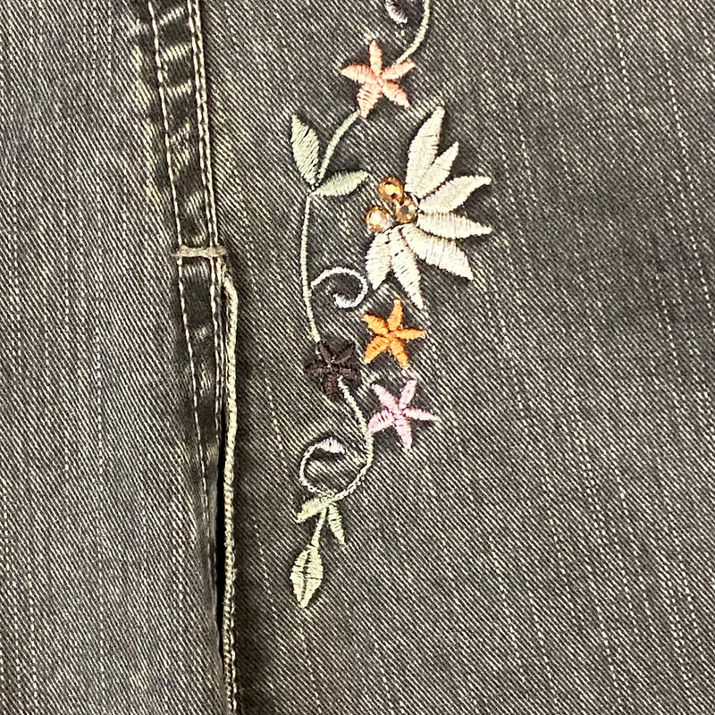 Damen Trachtenrock im Jeans-Look von Landhaus – Grün/Grau, Größe 38