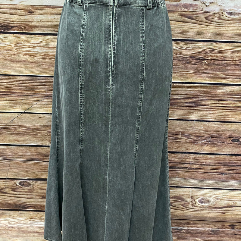 Damen Trachtenrock im Jeans-Look von Landhaus – Grün/Grau, Größe 38