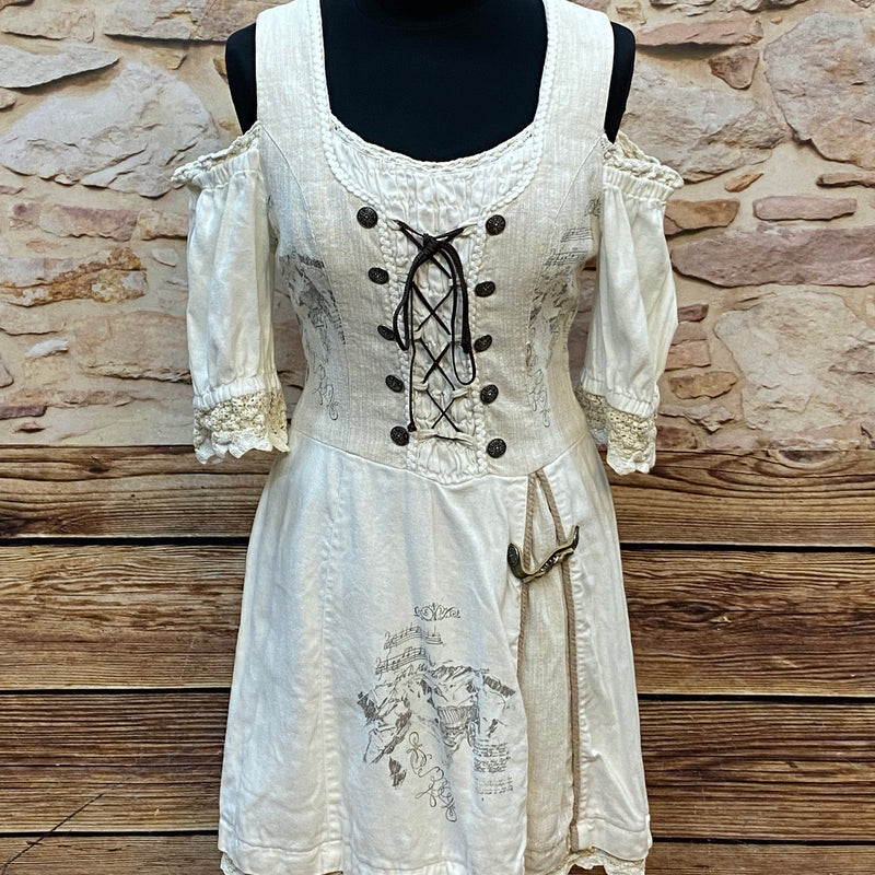 Landhauskleid mit charmanten Details und kleinem Makel Gr.38
