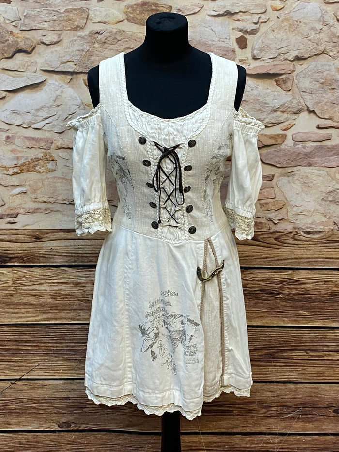 Landhauskleid mit charmanten Details und kleinem Makel Gr.38