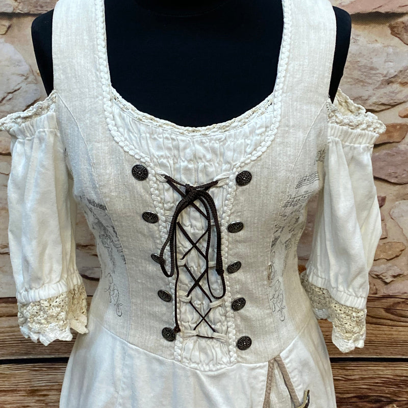 Landhauskleid mit charmanten Details und kleinem Makel Gr.38