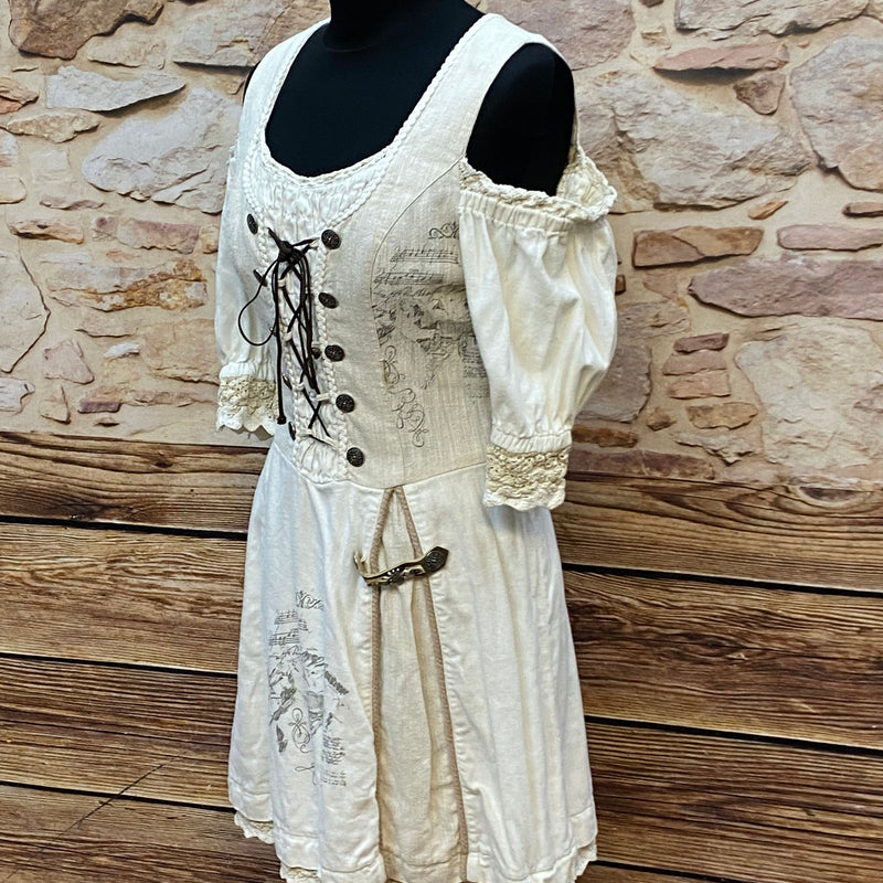 Landhauskleid mit charmanten Details und kleinem Makel Gr.38