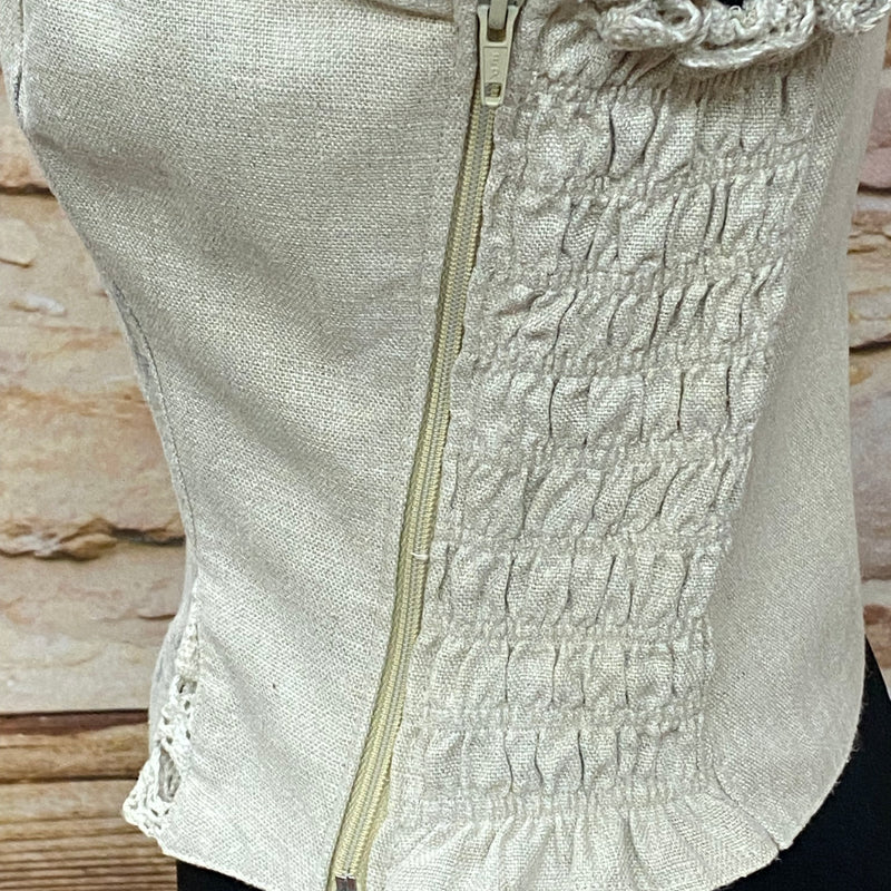 Trachtenmieder Country Line mit Trägern Schnürung Spitze Corsage Gr.38