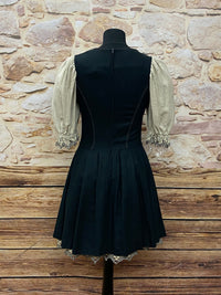 Meico look maison de campagne noir/beige robe de maison de campagne élégante Dirndl taille 34