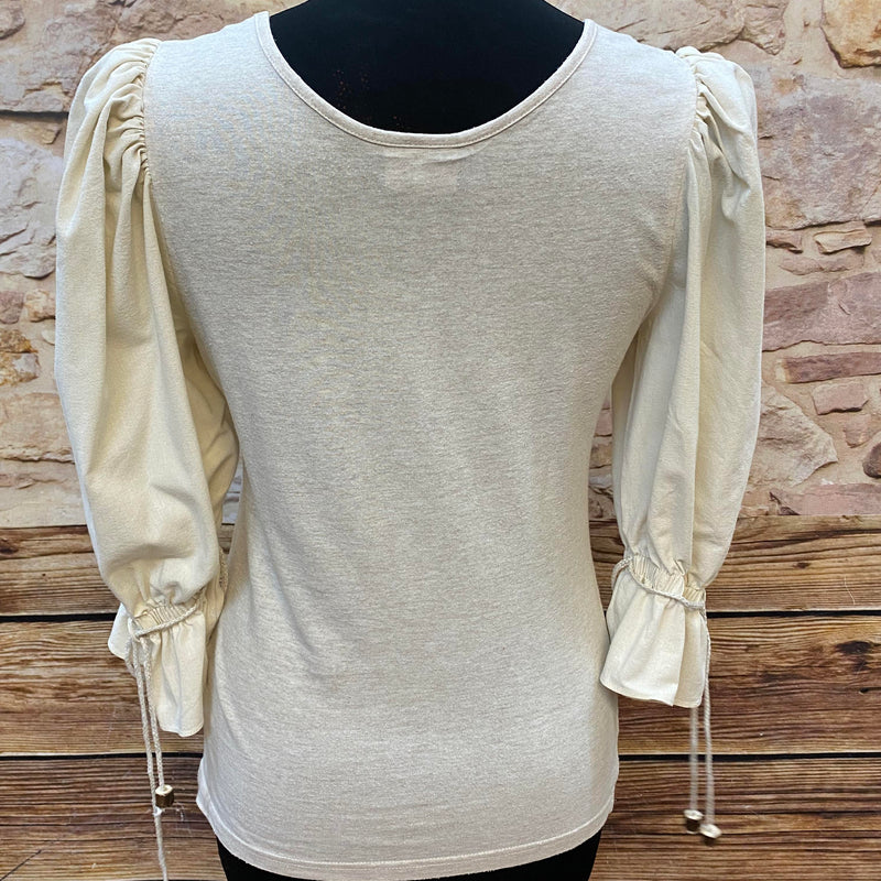 Beiges Trachtenshirt von Country Line – Größe 38